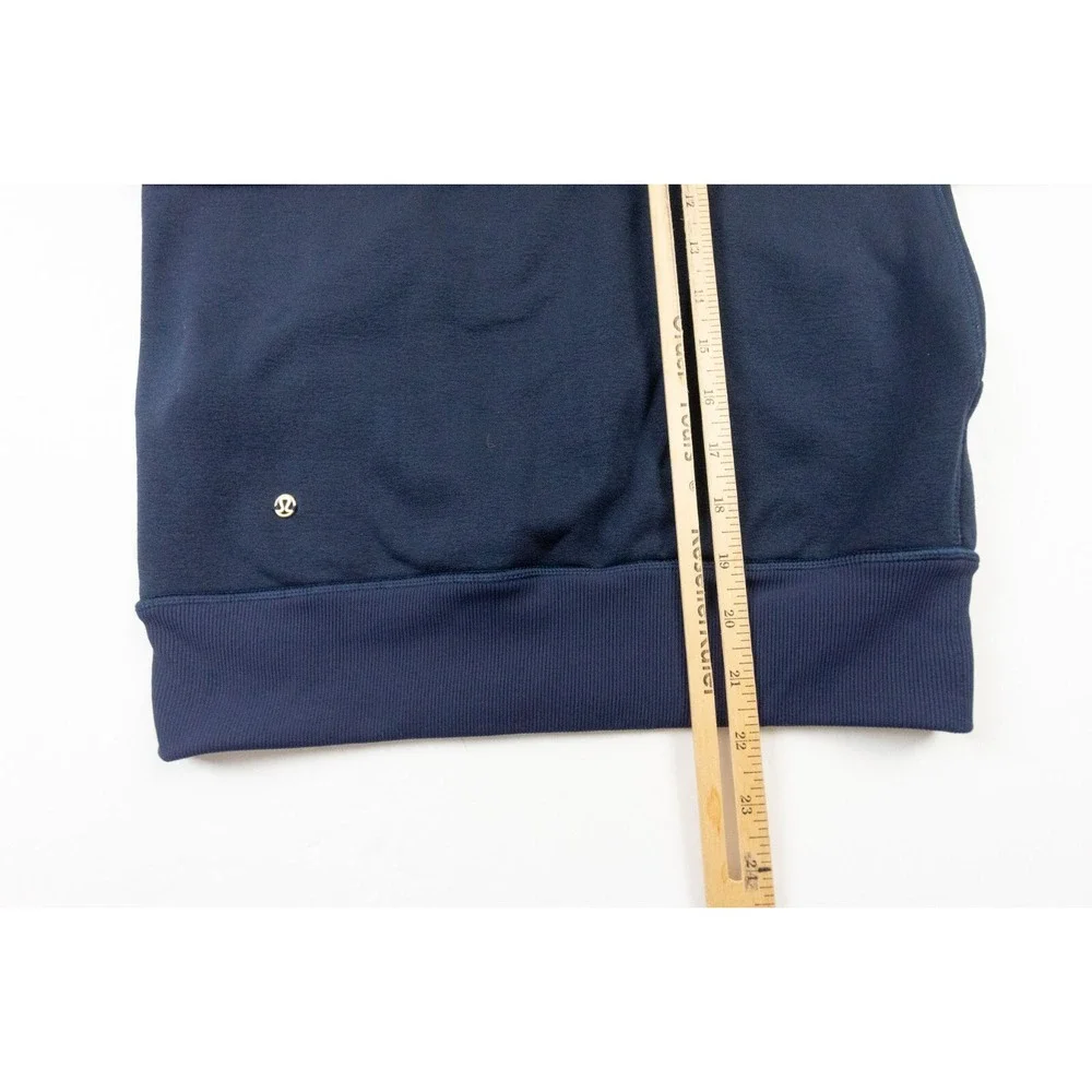 Lululemon Sweatshirt Womens 4 Blue Hoodie Full Zip Stretch Sweater Outdoors
